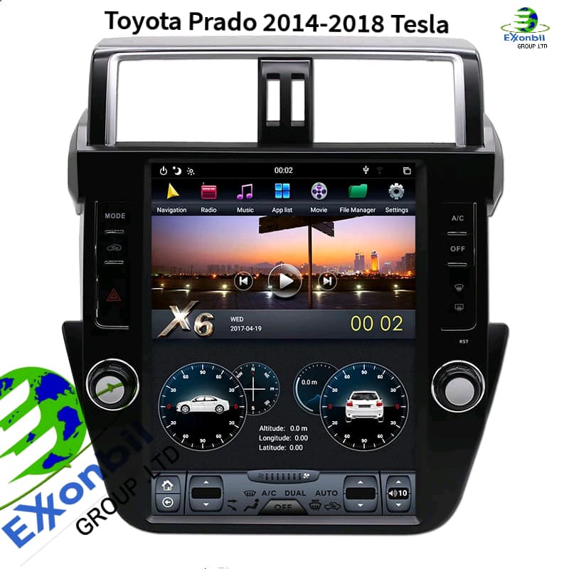 Image de Autoradio Tesla Style TESLA pour Toyota Prado 2014-2018
