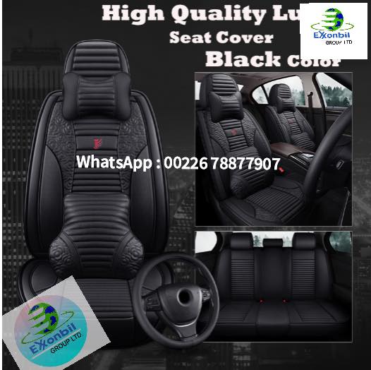 Image de Housse de Siège Auto Luxe Noire
